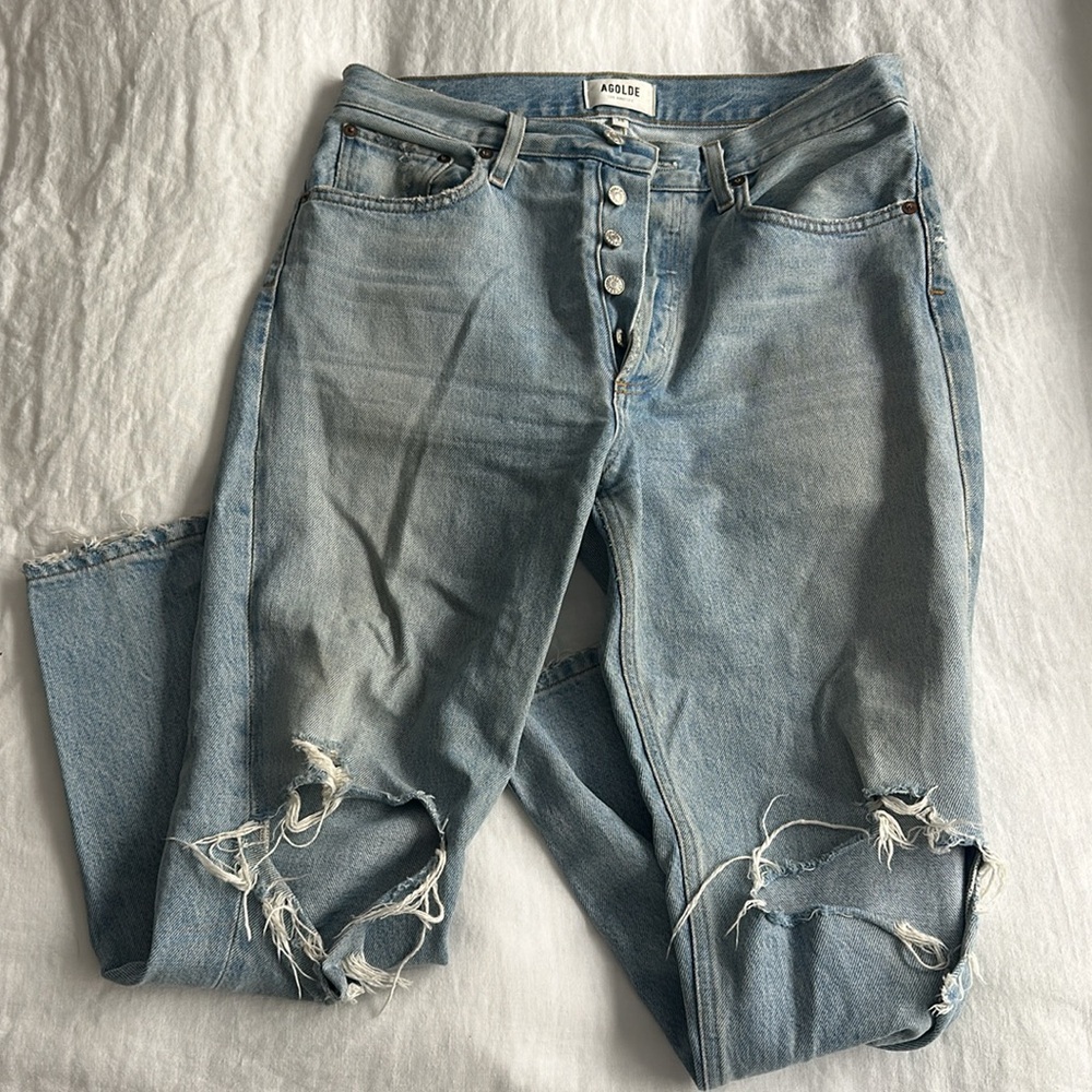 Agolde Jeans (Riley Straight Crop) - Picture 2 of 6